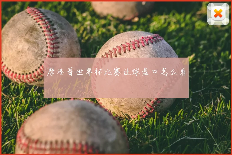 摩洛哥世界杯比赛让球盘口怎么看