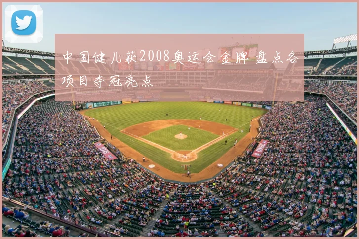 中国健儿获2008奥运会金牌 盘点各项目夺冠亮点